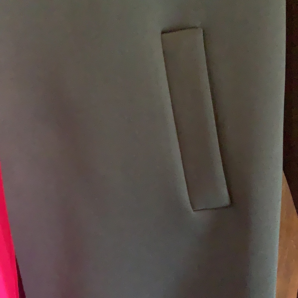 Black and Pink Scuba Longline Waterfall Jacket - Picture 6 of 7